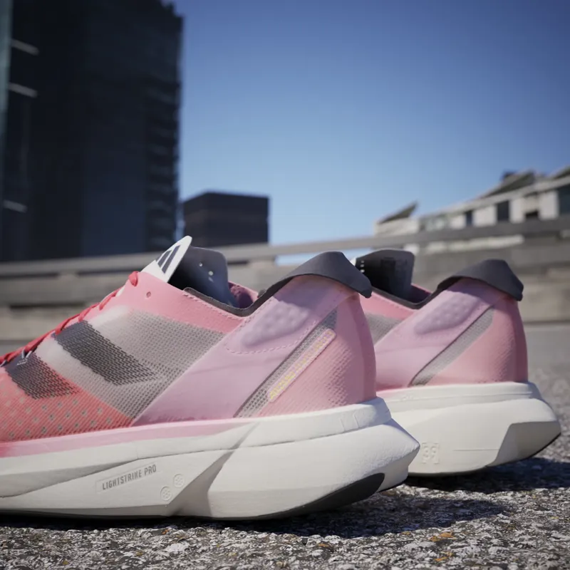 adidas Adizero Adios Pro 3 Men's Road Running Shoe in Pink Spark/Aurora Met/Sandy Pink-10