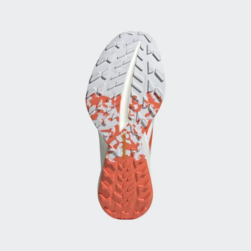 adidas Terrex Agravic Speed Ultra Men's Trail Running Shoe in Cloud White/Impact Orange/Dash Grey-1