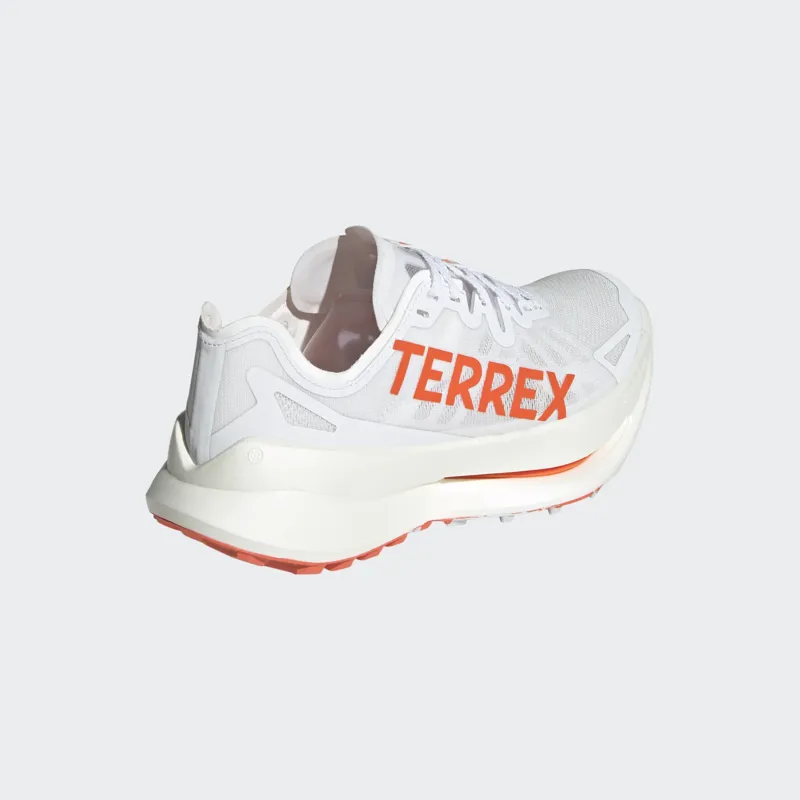 adidas Terrex Agravic Speed Ultra Men's Trail Running Shoe in Cloud White/Impact Orange/Dash Grey-5
