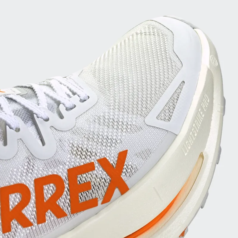 adidas Terrex Agravic Speed Ultra Men's Trail Running Shoe in Cloud White/Impact Orange/Dash Grey-7