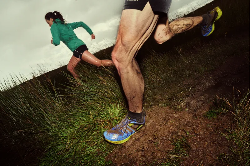 Inov8 Trailtalon Wide Men's Trail Running Shoe in Blue/Black/Lime-7