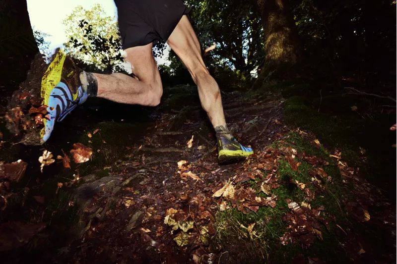 Inov8 Trailtalon Wide Men's Trail Running Shoe in Blue/Black/Lime-8