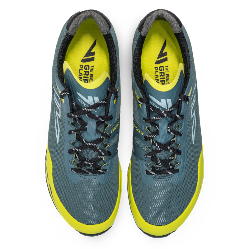 VJ Sport IRock+ Unisex Fell Running Shoe in Black/Yellow-2