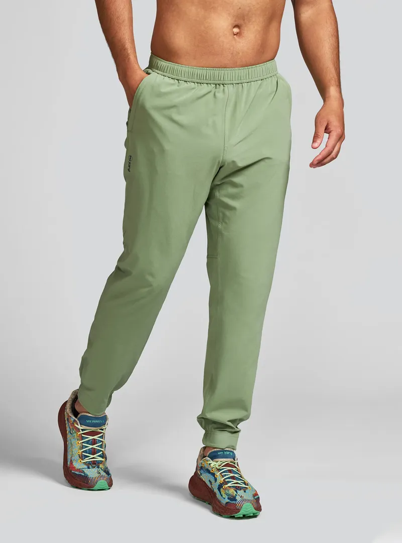 Janji Transit Tech Men's All-Weather Pants in Sage 