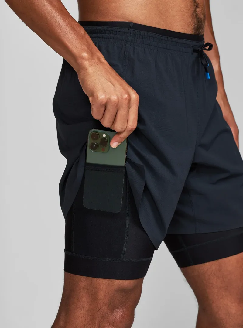 Janji 7 Inch Multi 2-in-1 Men's Running Shorts in Midnight -4