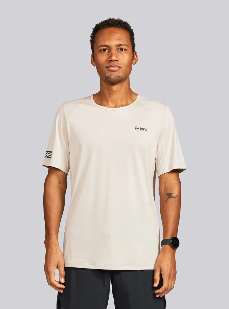 Janji Run All Day Men's Running T-Shirt in Sandstorm-1