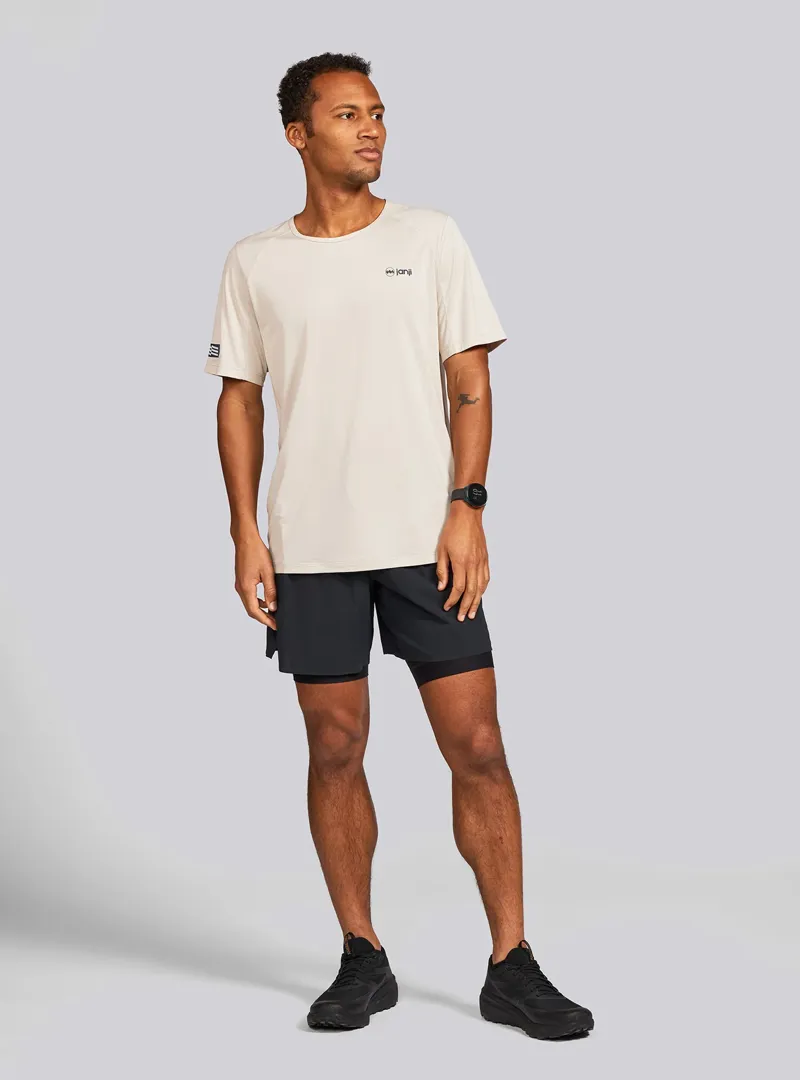 Janji Run All Day Men's Running T-Shirt in Sandstorm-3
