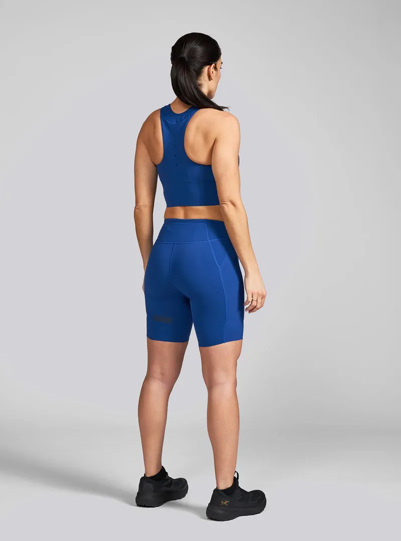 Janji Women's 7 Inch Pace Short in Sapphire -2