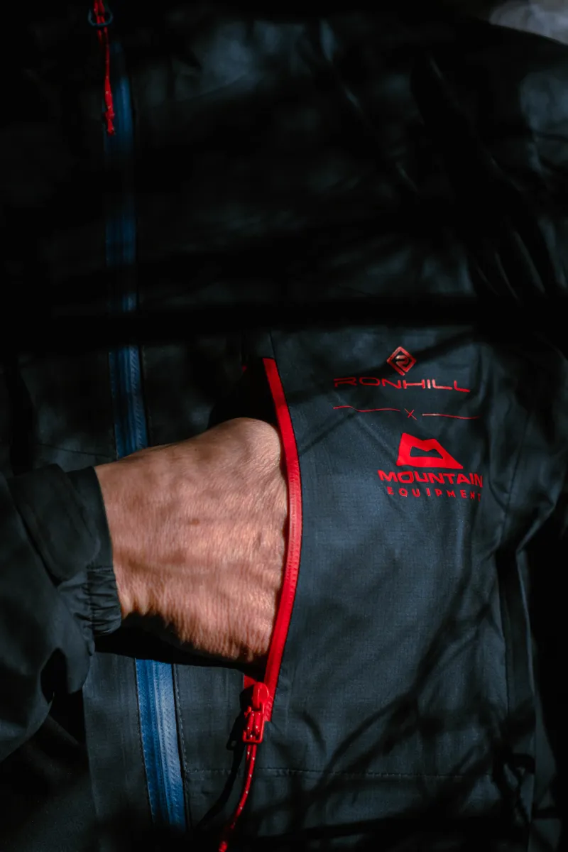 Ronhill Tech Gore-Tex Mercurial Men's Waterproof Running Jacket in Admiral/Flame-8