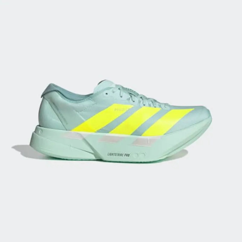adidas Adizero Adios Pro 4 Women's Road Running Shoe in Flash Aqua/Lucid Lemon/Mint Ton