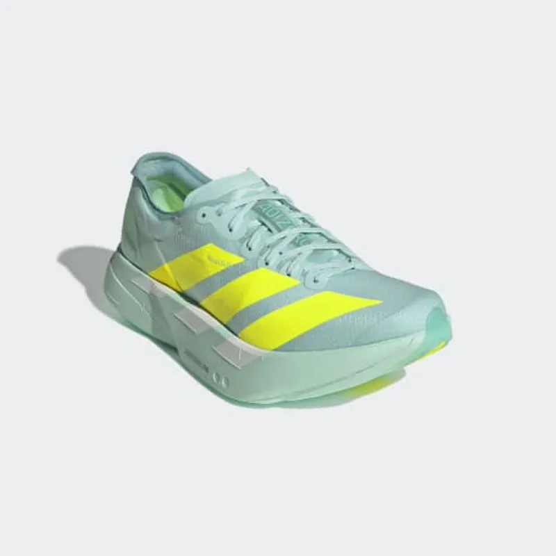 adidas Adizero Adios Pro 4 Women's Road Running Shoe in Flash Aqua/Lucid Lemon/Mint Ton-8