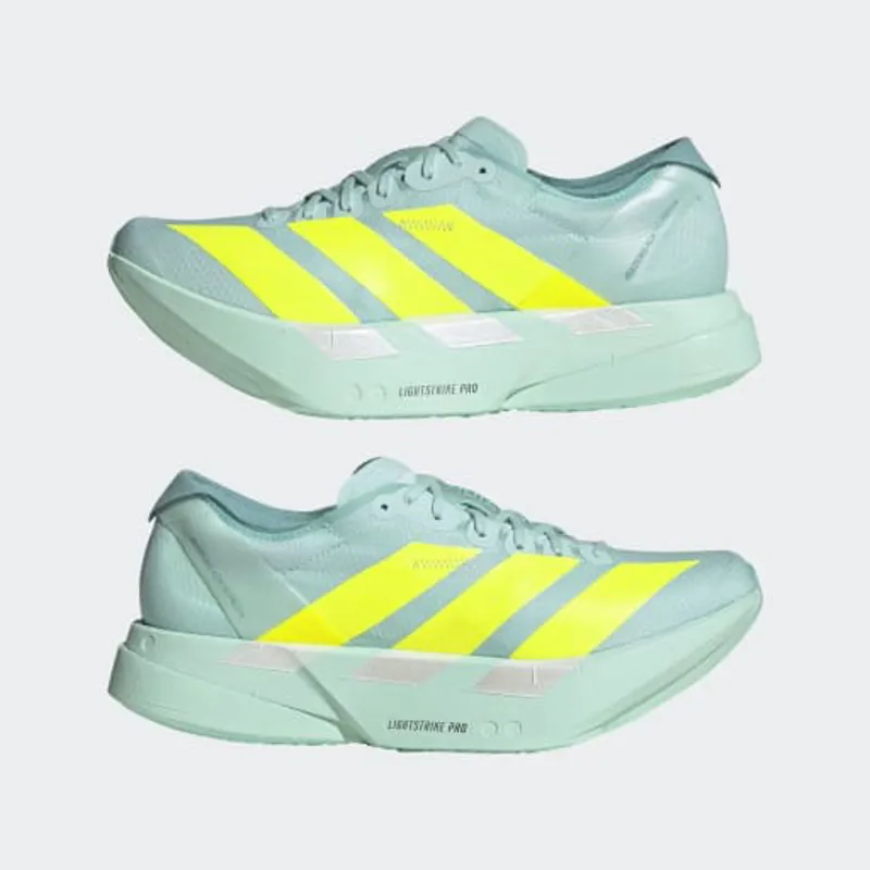 adidas Adizero Adios Pro 4 Women's Road Running Shoe in Flash Aqua/Lucid Lemon/Mint Ton-2