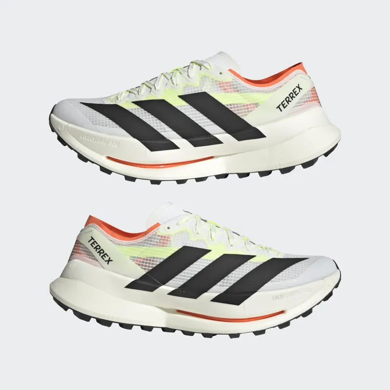 adidas Terrex Agravic Speed Ultra 2 in Cloud White/Core Black/Semi Orange-3