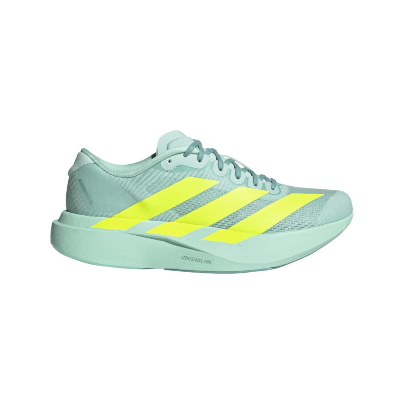 adidas Adizero Evo SL Women's Road Running Shoe in Semi Flash Aqua/Lucid Lemon/Mint Ton
