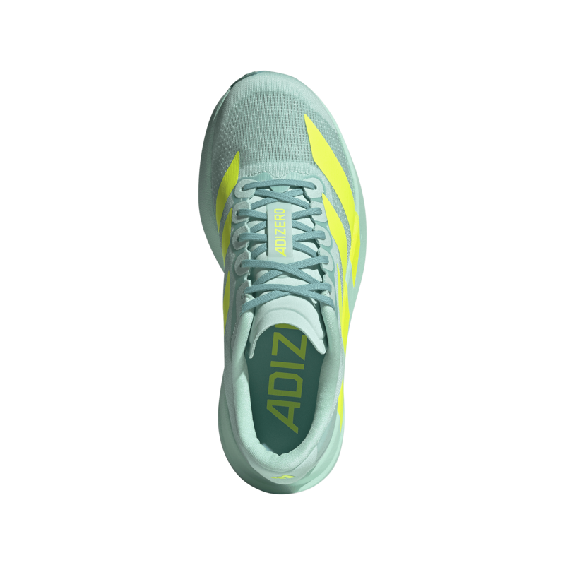 adidas Adizero Evo SL Women's Road Running Shoe in Semi Flash Aqua/Lucid Lemon/Mint Ton-1