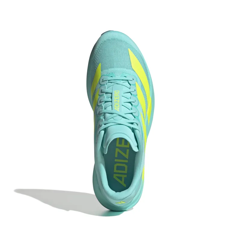 adidas Adizero Evo SL Men's Road Running Shoe in Flash Aqua/Lucid Lemon/Mint Ton-1