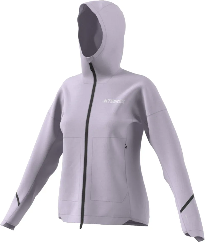 adidas Terrex Women's Xperior Light Rain Jacket in Silver Dawn