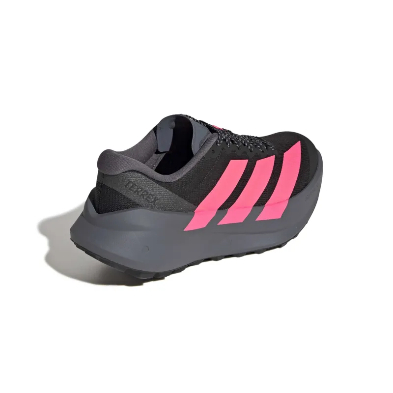 adidas Terrex Agravic SL Women's Trail Running Shoe in Core Black/Solar Turbo/Onix-5
