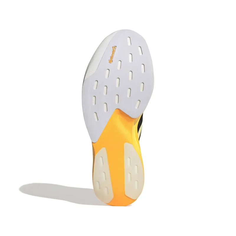 Adidas Adizero Evo SL Woven Men's Road Running Shoe in Crystal White/Lucid Tangerine-2