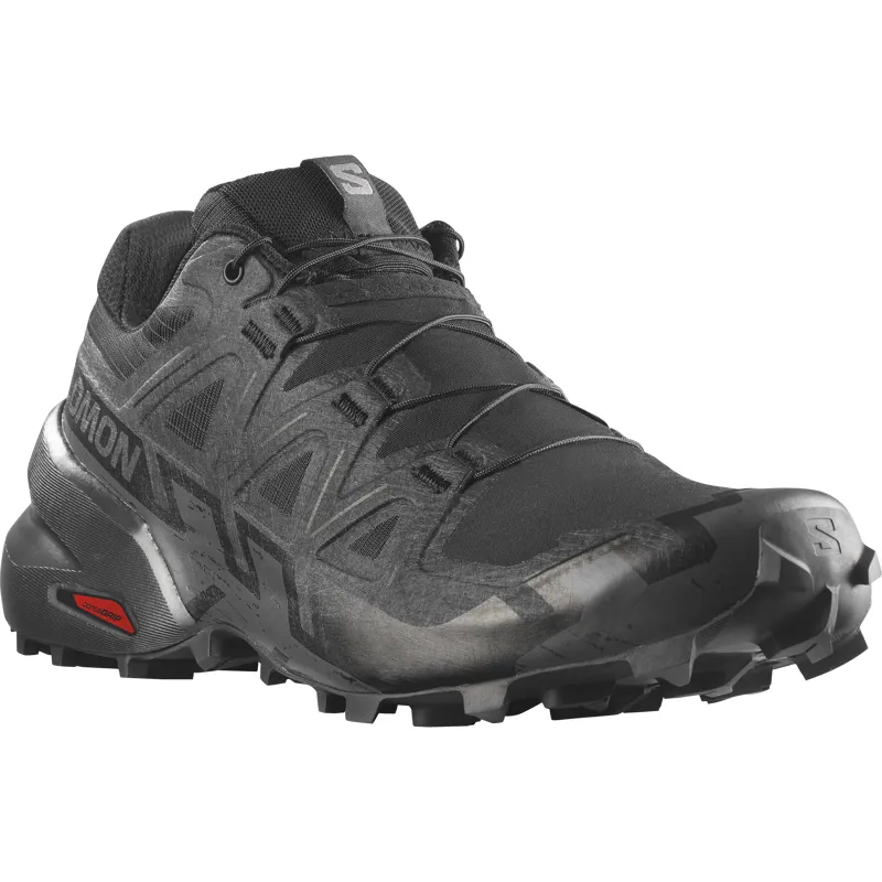Salomon Speedcross 6 Men's Trail Running Shoe in Black/Black/Phantom-4
