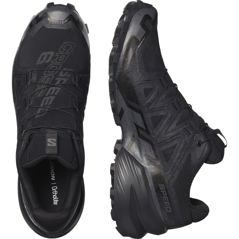 Salomon Speedcross 6 GTX Men's Trail Running Shoe in Black/Black/Phantom-5
