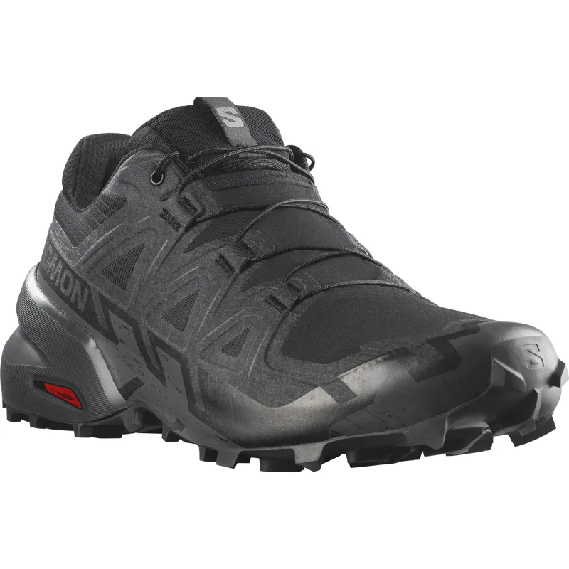 Salomon Speedcross 6 Wide Men's Trail Running Shoe in Black/Black/Phantom-7