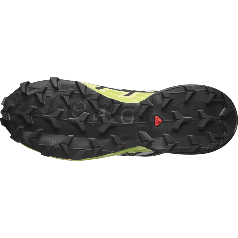 Salomon Speedcross 6 GTX Men's Trail Running Shoe in Lunar Rock/Black/Sunny Lime-3