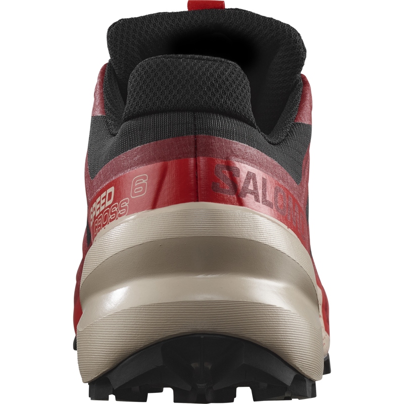 Salomon Speedcross 6 GTX Men's Trail Running Shoe in Black/Red Dahlia/Poppy Red-2