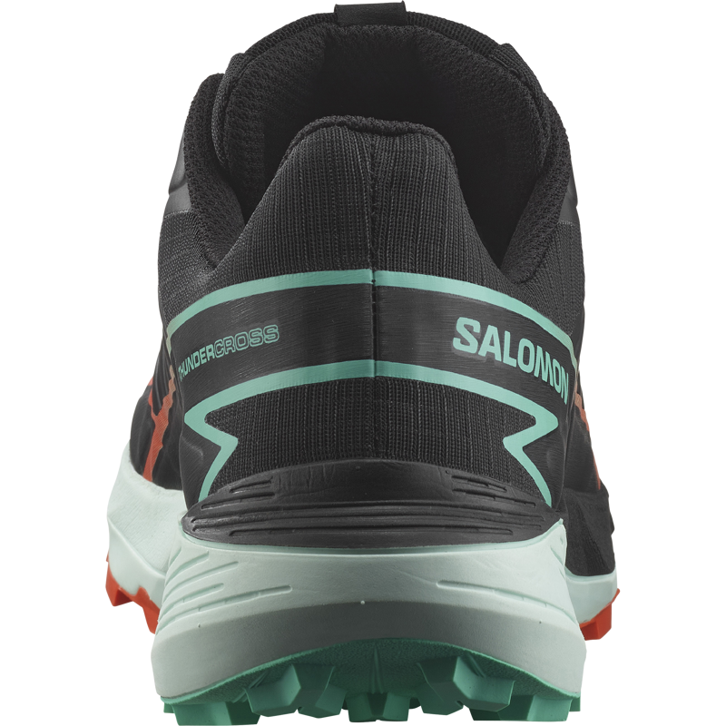 Salomon Thundercross Men's Trail/Fell Running Shoe in Black/Cherry Tomato/Electric Green-4
