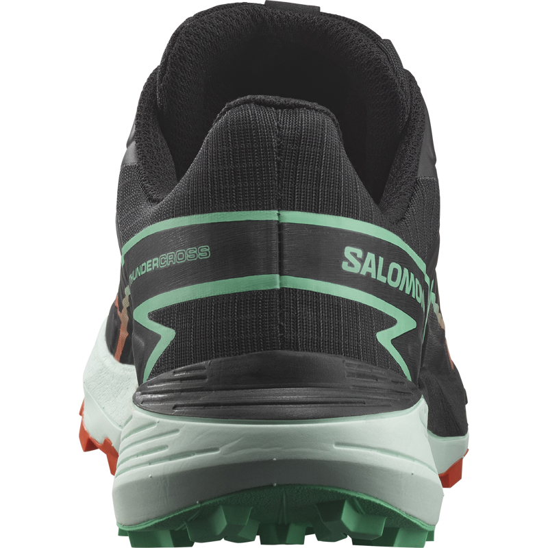 Salomon Thundercross Women's Trail/Fell Running Shoe in Black/Cherry Tomato/Electric Green-4