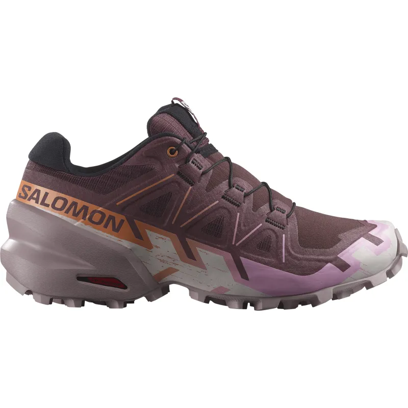Salomon Speedcross 6 Women's Trail Running Shoe in Catawba Grape/Papaya/Deauville Mauve