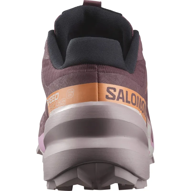 Salomon Speedcross 6 Women's Trail Running Shoe in Catawba Grape/Papaya/Deauville Mauve-4
