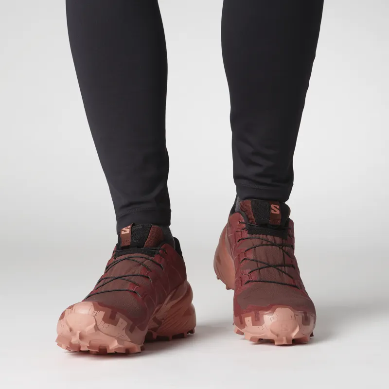 Salomon Speedcross 6 GTX Women's Trail Running Shoe in Rum Raisin/Barn Red/Canyon Clay-6