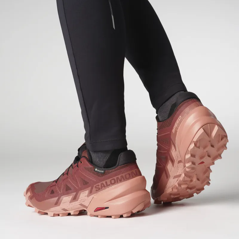 Salomon Speedcross 6 GTX Women's Trail Running Shoe in Rum Raisin/Barn Red/Canyon Clay-7