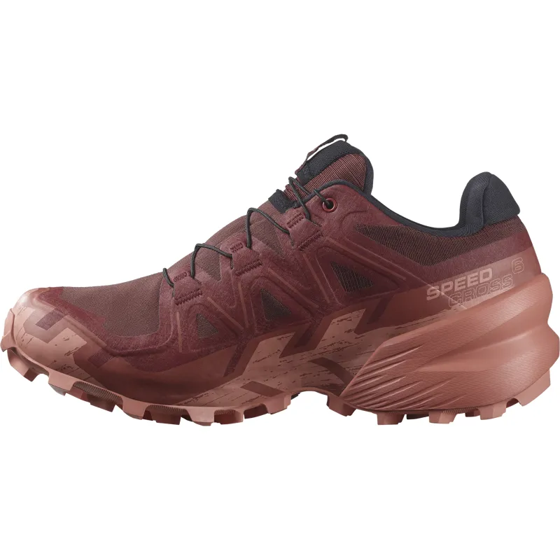 Salomon Speedcross 6 GTX Women's Trail Running Shoe in Rum Raisin/Barn Red/Canyon Clay-3