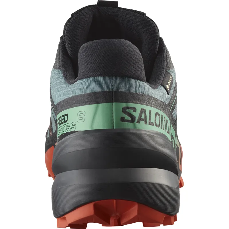 Salomon Speedcross 6 GTX Men's Trail Running Shoe in North Atlantic/Black/Cherry Tomato-4
