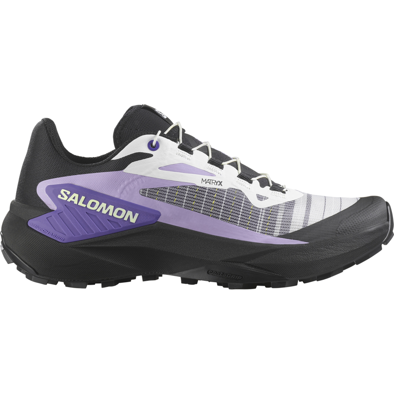 Salomon Genesis Women's Trail Running Shoe in Black/White/Liberty