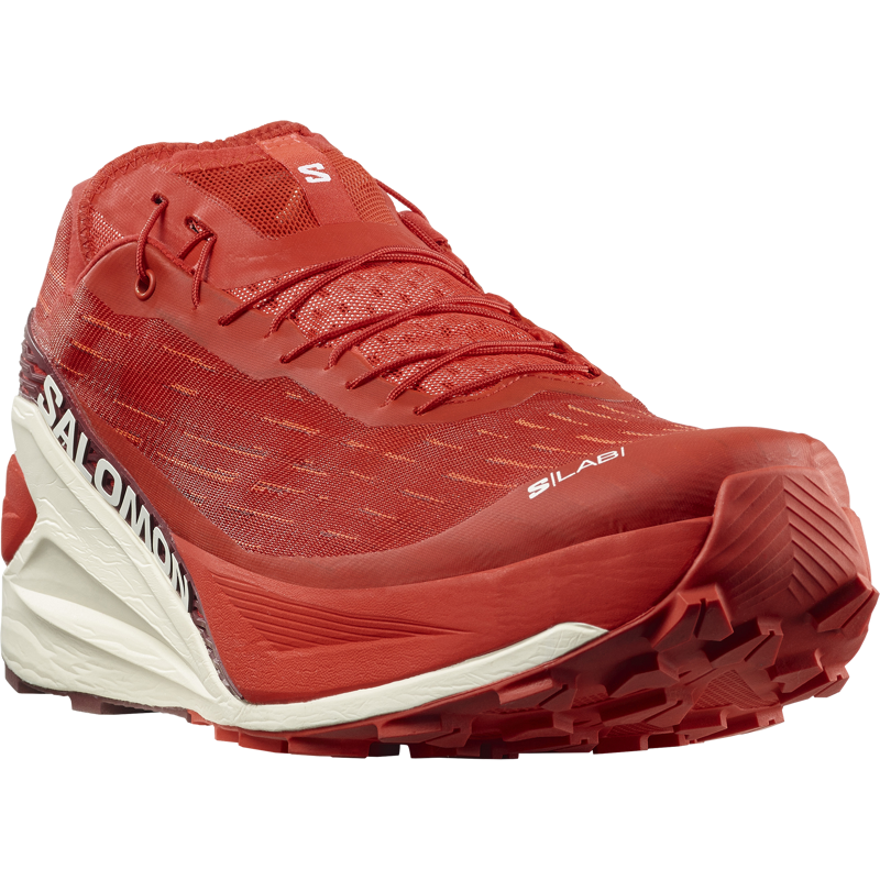 Salomon S/LAB Pulsar 4 Unisex Trail Running Shoe in Fiery Red/Vanilla Ice/Andorra-5
