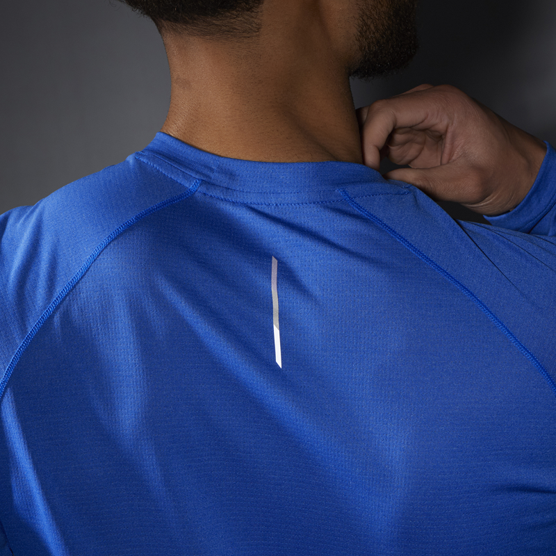 Salomon Cross Run LS Men's Running T-Shirt in Nautical Blue-4