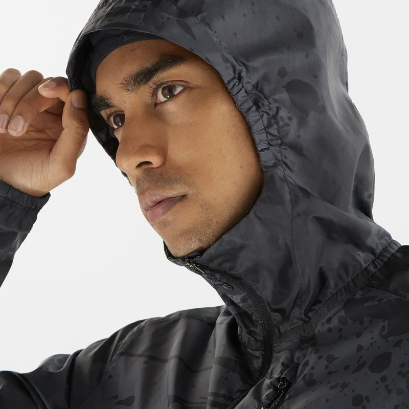 Salomon Bonatti Cross Wind Men's Running Windshirt in Deep Black/AO/Periscope-4