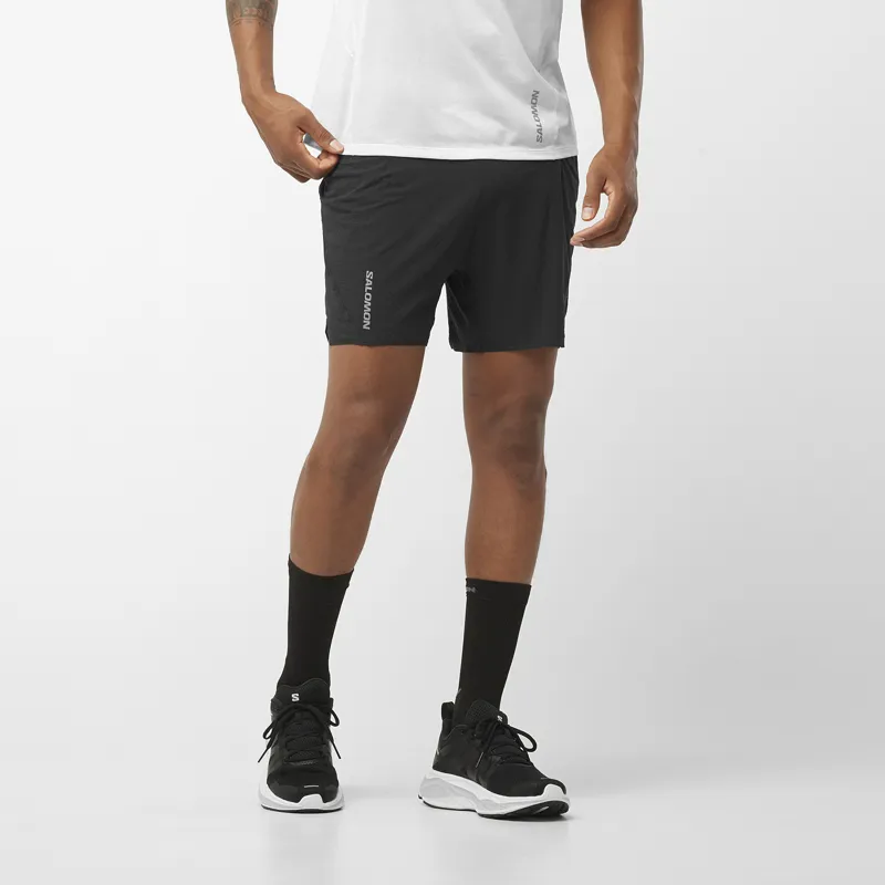 Salomon Sense Aero 5-inch Men's Running Short in Deep Black-2