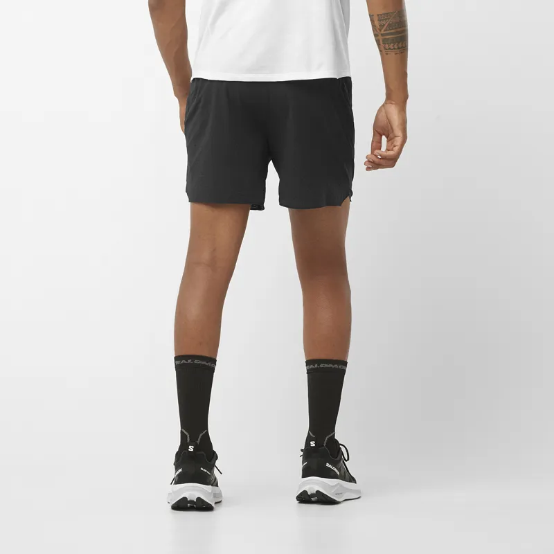 Salomon Sense Aero 5-inch Men's Running Short in Deep Black-3