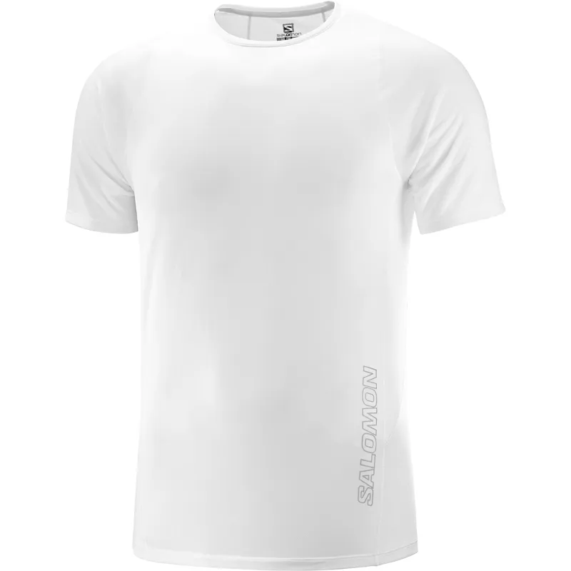 Salomon Sense Aero SS Tee Men s Running T Shirt White