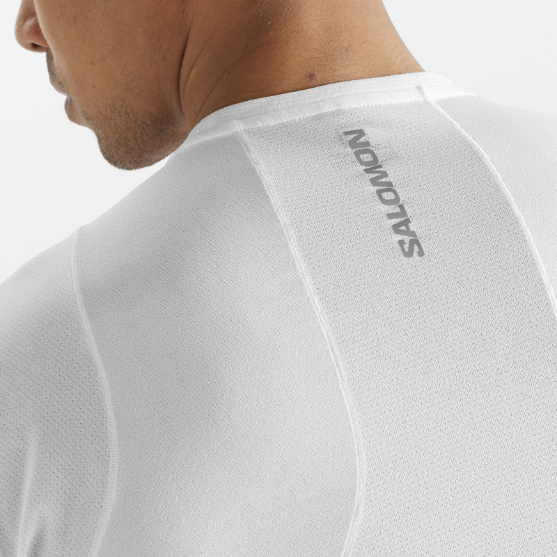 Salomon Sense Aero SS Tee Men's Running T-Shirt in White-3