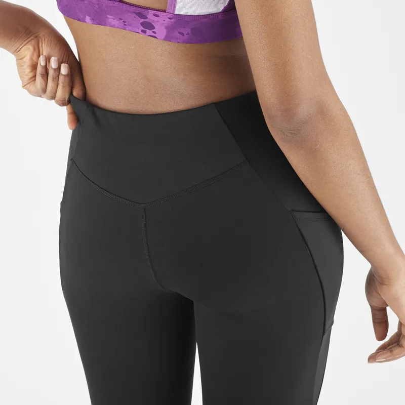 Salomon Cross Run 25-inch Women's Tight in Deep Black-4