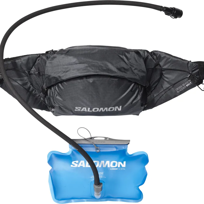 Salomon Cross Season Waist Belt Running Pack Hydration Ebony/Blac