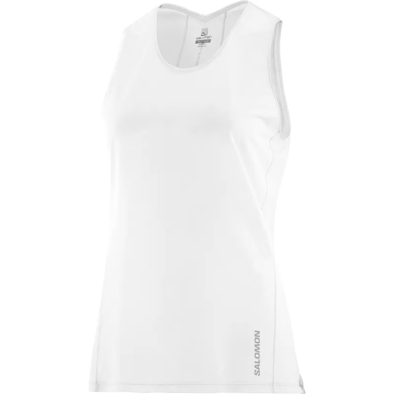Salomon Sense Aero Women's Running Tank in White