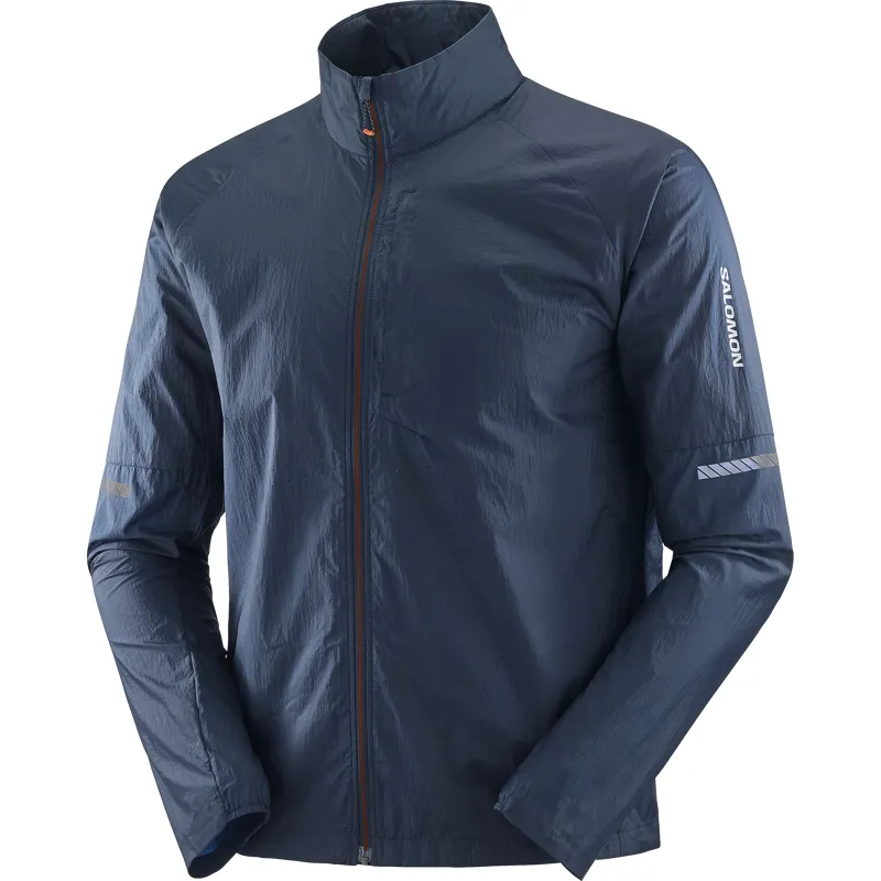 Salomon Sense Flow Jacket Men's Running Windproof in Carbon