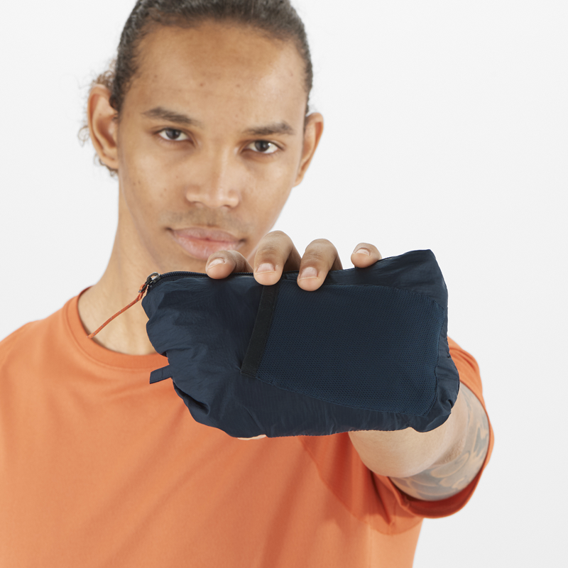 Salomon Sense Flow Jacket Men's Running Windproof in Carbon-3