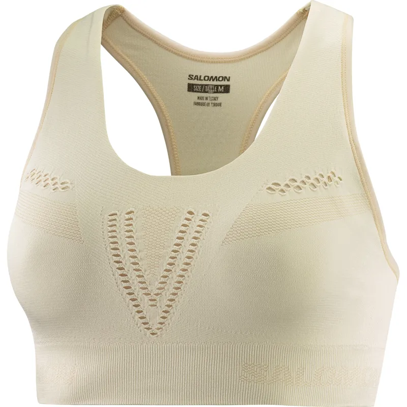 Salomon Elevate Move On Sports Bra in Safari